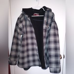 Wolverine men's heavy flannel hoodie